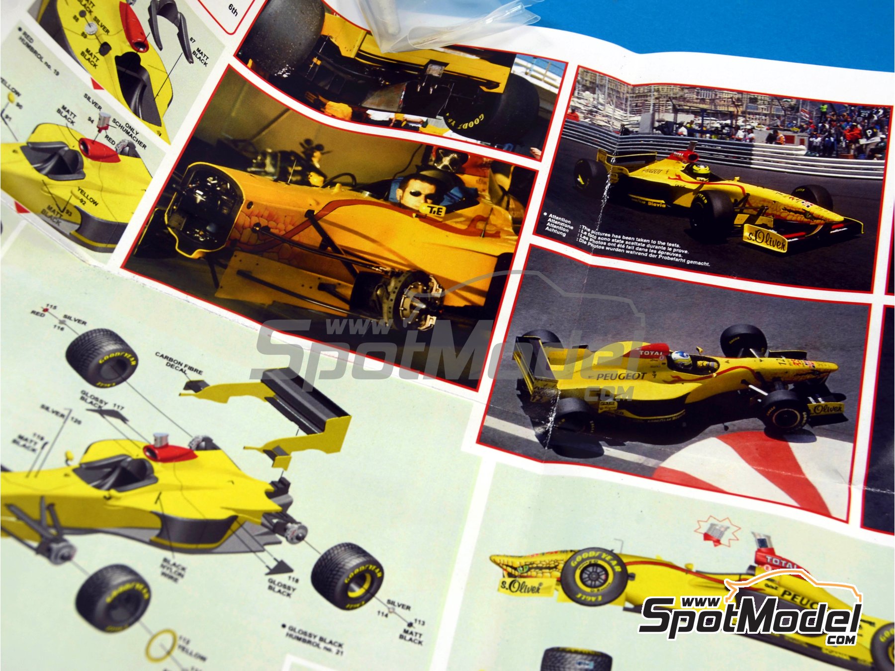 Tameo Kits TMK243: Car scale model kit 1/43 scale - Jordan Peugeot
